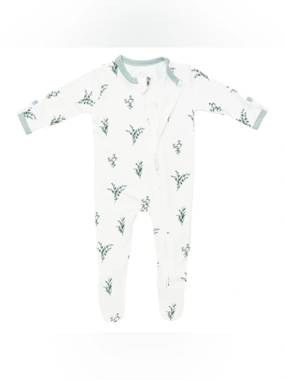 Kyte Baby Zippered Footie in Eucalyptus / 18-24 months